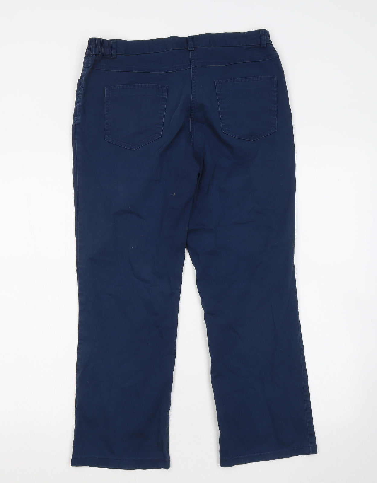 Gerard Womens Blue Cotton Chino Trousers Size 12 L24 in Regular