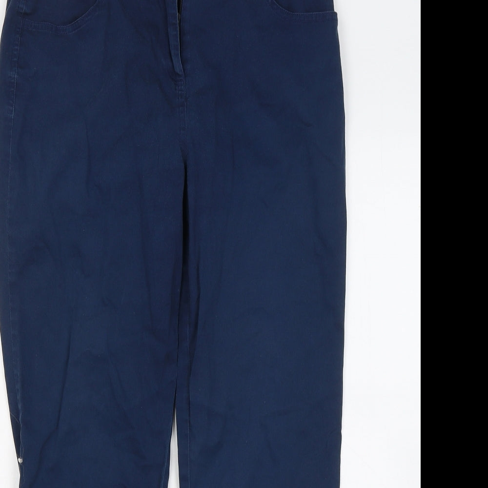 Gerard Womens Blue Cotton Chino Trousers Size 12 L24 in Regular