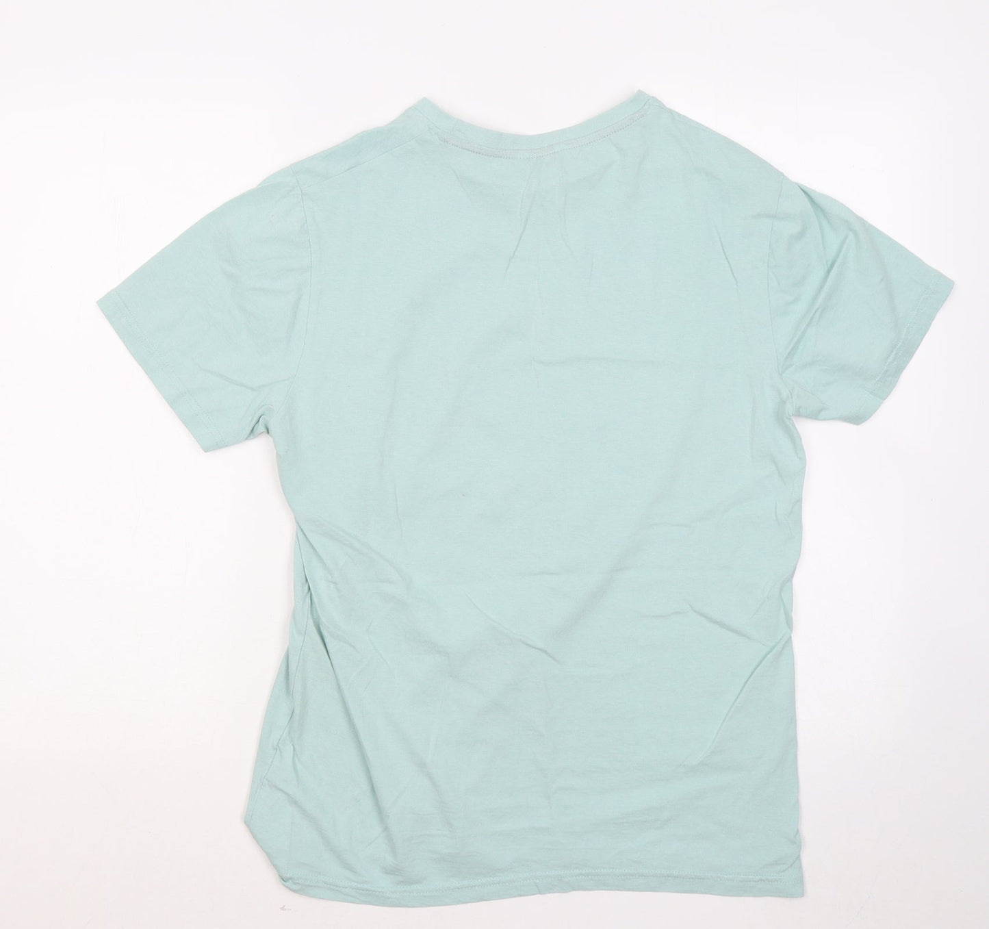 Pep&Co Mens Blue Cotton T-Shirt Size M Round Neck - San Francisco