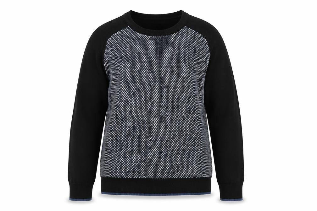 NEXT Womens Black Round Neck Cotton Pullover Jumper Size M