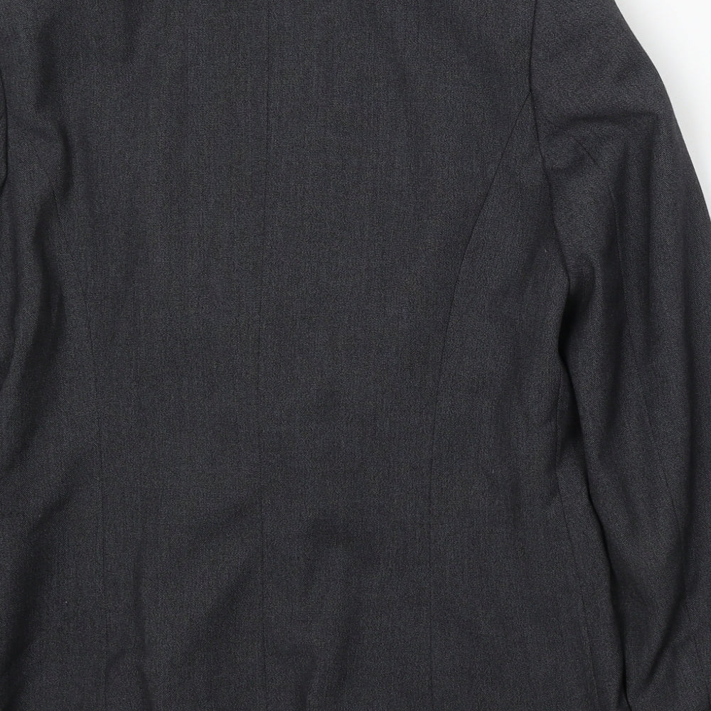 Papaya Womens Grey Polyester Jacket Suit Size 10