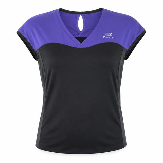 Kalenji Womens Purple Polyester Basic Tank Size XS V-Neck