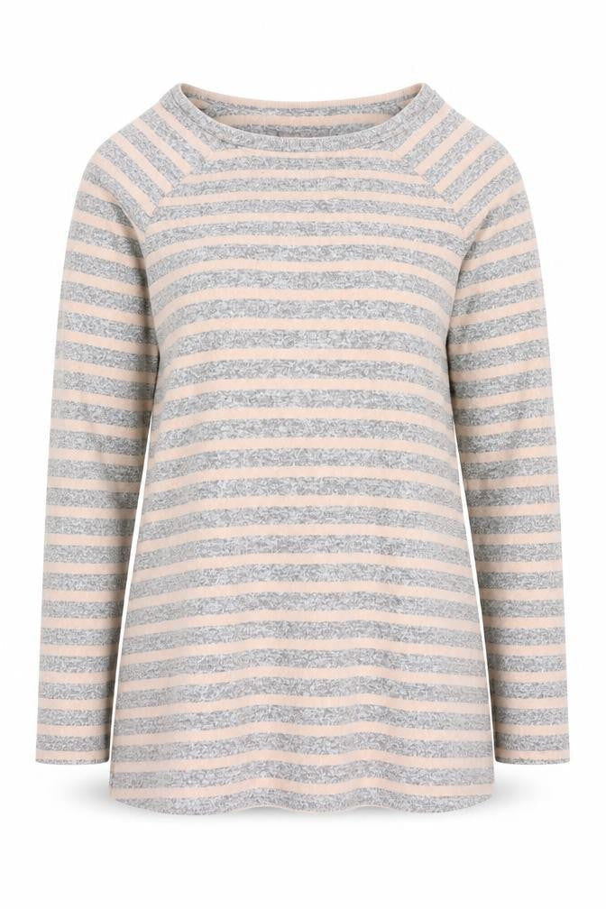 Marks & Spencer Womens Multicoloured Round Neck Striped Polyester Pullover Jumper Size 10
