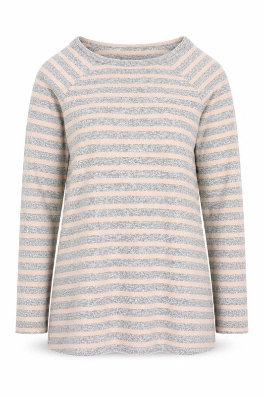 Marks & Spencer Womens Multicoloured Round Neck Striped Polyester Pullover Jumper Size 10