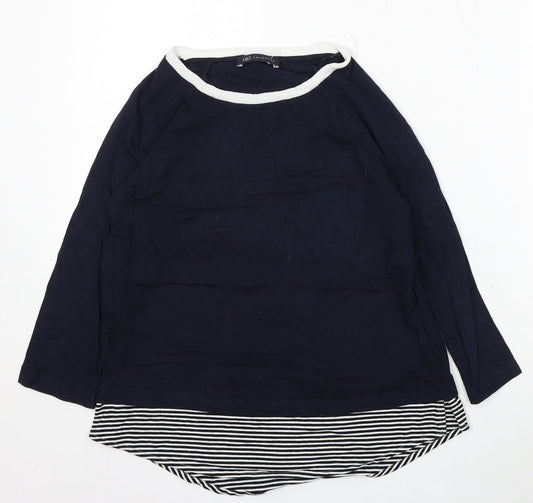 Marks and Spencer Womens Blue Round Neck Modal Pullover Jumper Size 10