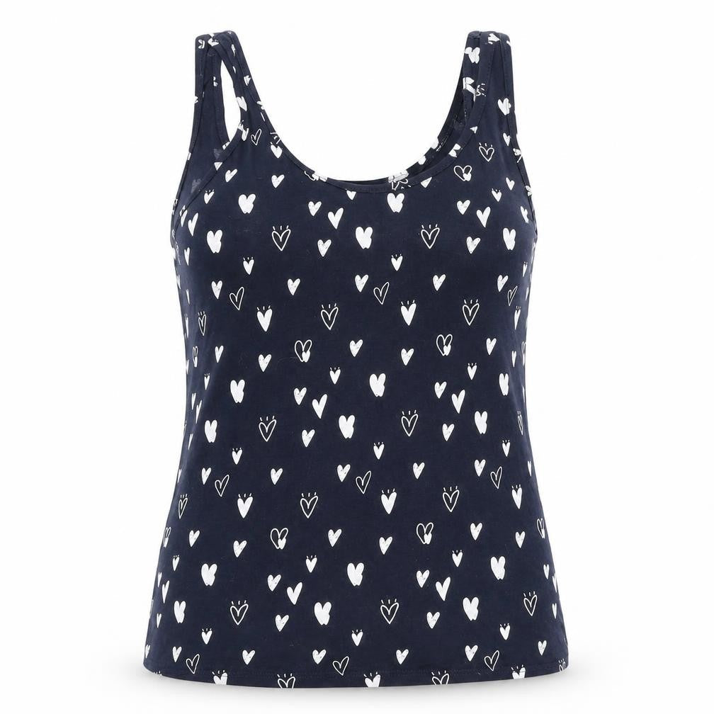 Primark Womens Blue Geometric Cotton Basic Polo Size XS Round Neck