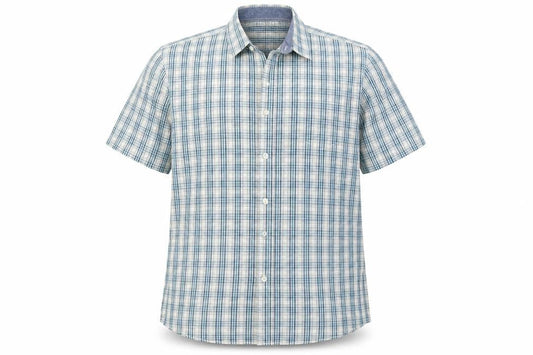 Boston Crew Mens Blue Plaid Cotton Button-Up Size XL Collared