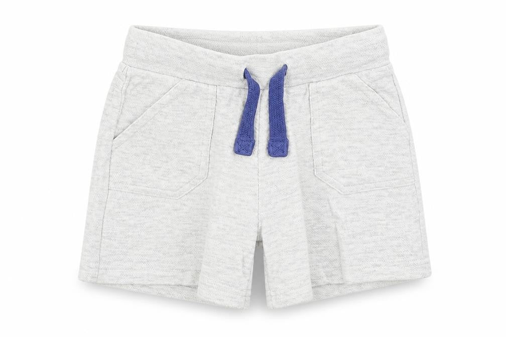 F&F Boys Grey Cotton Cropped Trousers Size 12-18 Months Tie