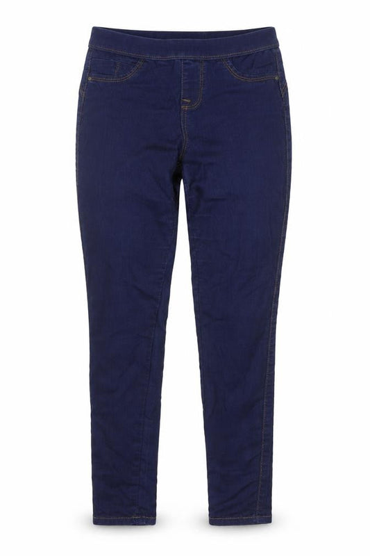 Denim & Co. Womens Blue Cotton Jegging Jeans Size 8 L28 in Regular