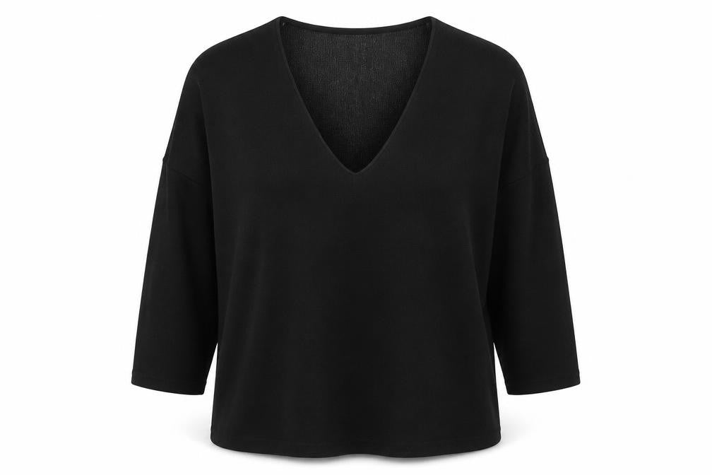 Gallery Womens Black Polyester Basic Blouse Size M Scoop Neck