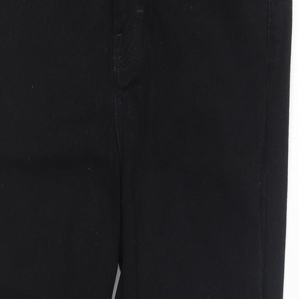 Topshop Mens Black Cotton Skinny Jeans Size 28 in L30 in Regular Zip