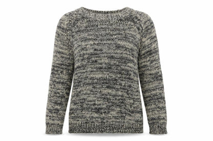 Mango Womens Grey Boat Neck Polyester Pullover Jumper Size S