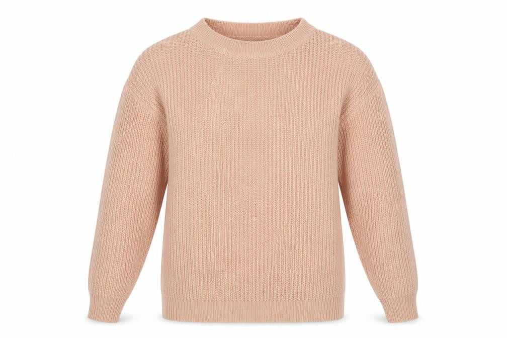 Boohoo Womens Pink Boat Neck Acrylic Pullover Jumper Size M