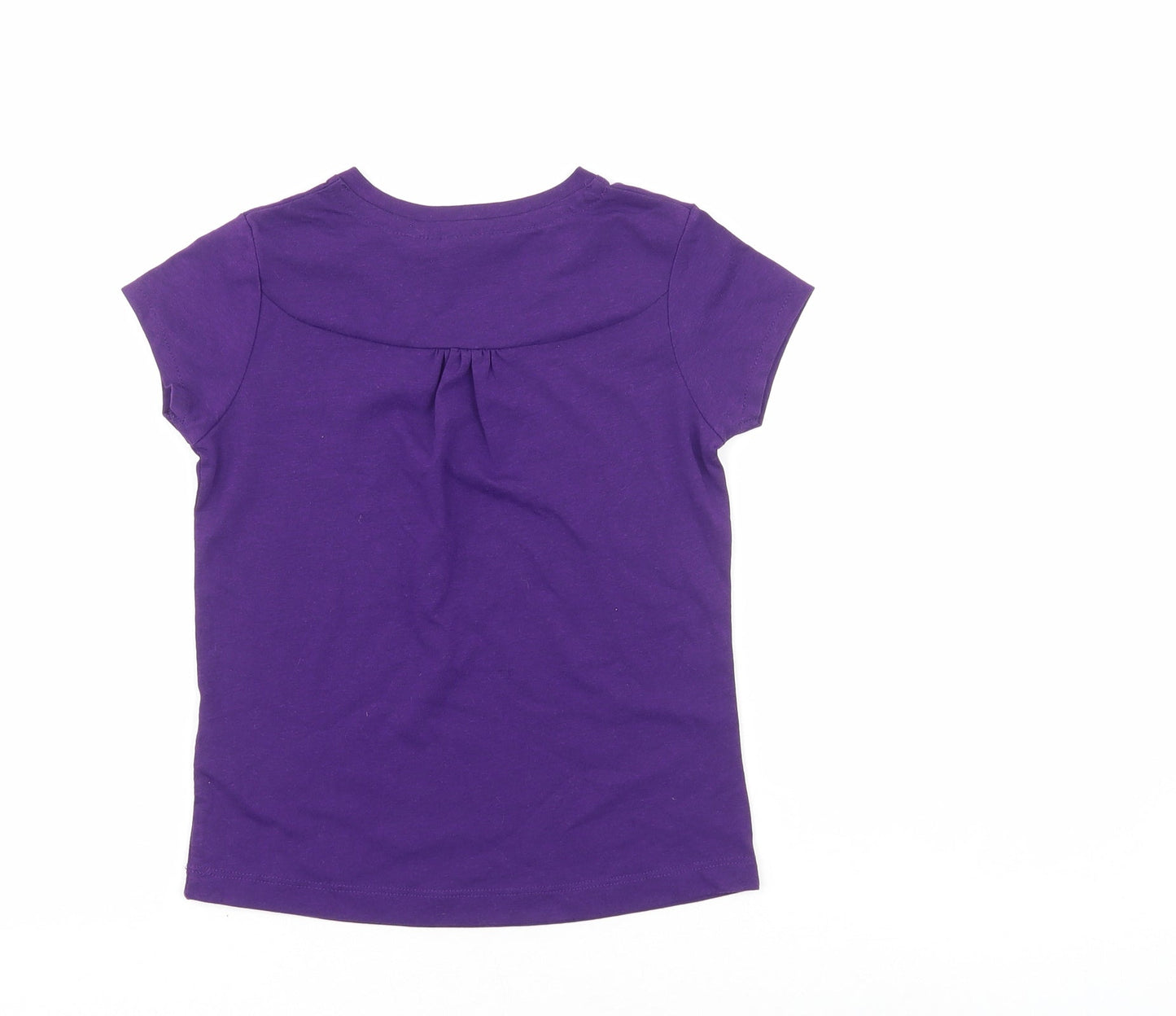 LA Gear Girls Purple Polyester Basic Casual Size 7-8 Years V-Neck