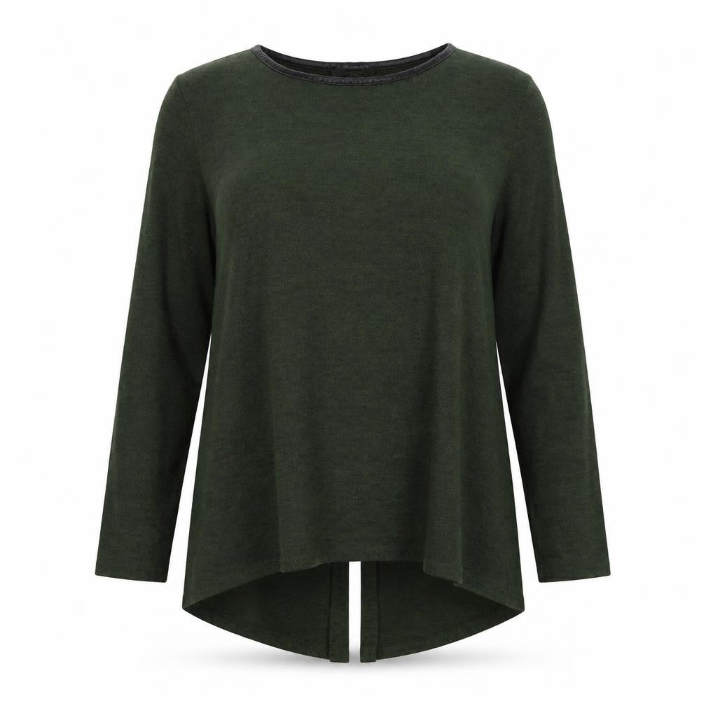 Primark Womens Green Round Neck Polyester Pullover Jumper Size 10