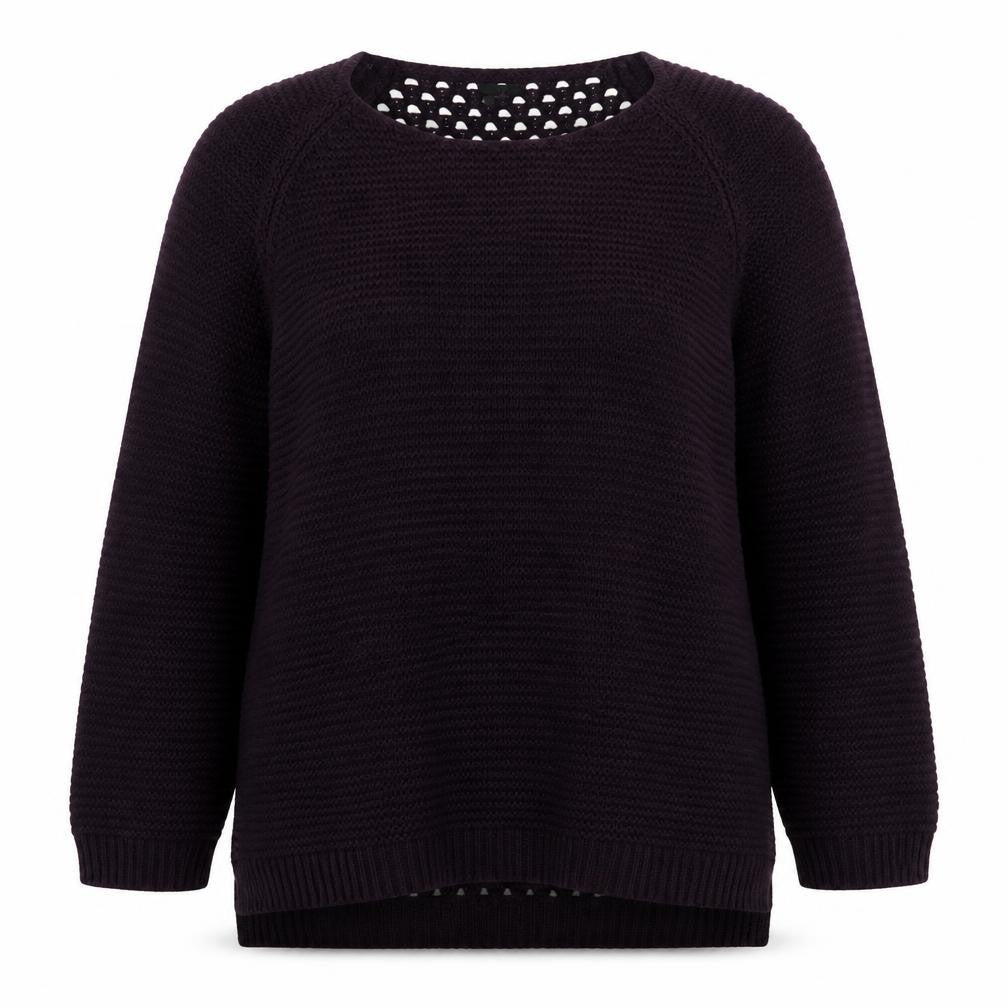 H&M Womens Purple Round Neck Acrylic Pullover Jumper Size L