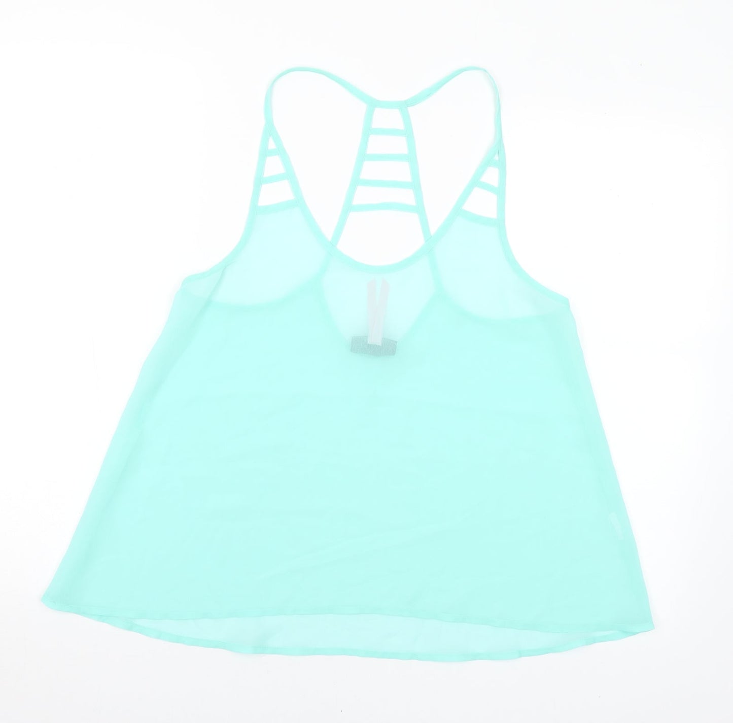 Lipsy Womens Green Polyester Camisole Blouse Size 10 Halter