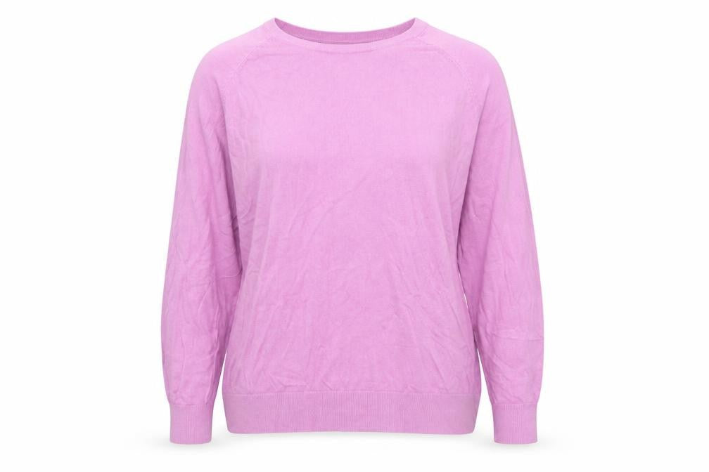 Dunnes Stores Womens Purple Round Neck Viscose Pullover Jumper Size XL