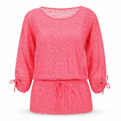 Next Womens Pink Round Neck Polyester Shrug Jumper Size 8