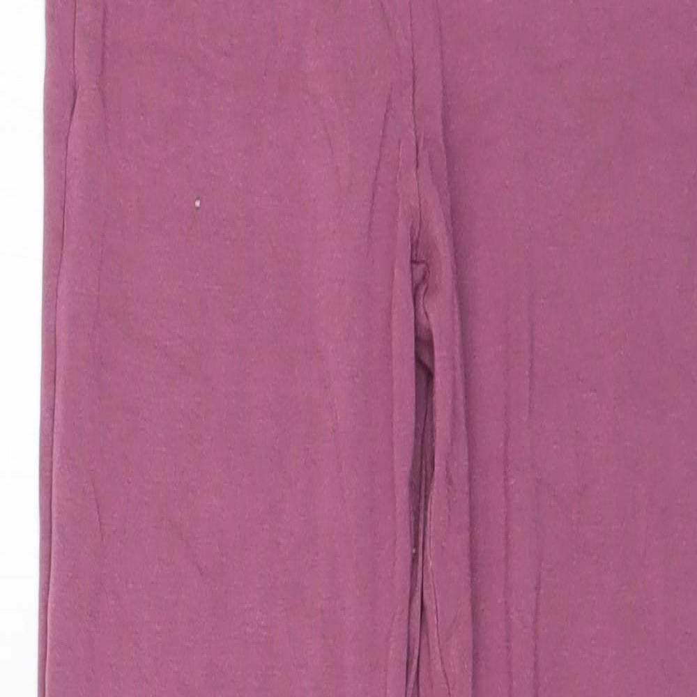 ASOS Womens Purple Viscose Pedal Pusher Leggings Size 6 L28 in