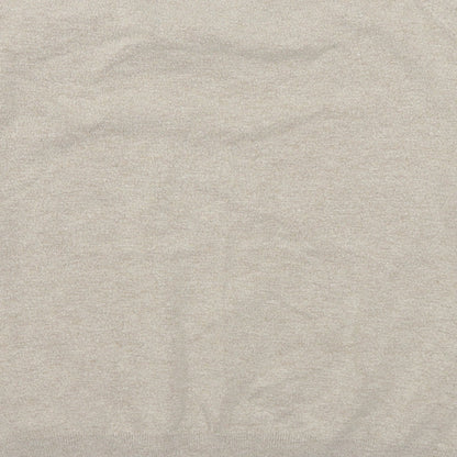 Next Womens Grey Crew Neck Viscose Pullover Jumper Size 14