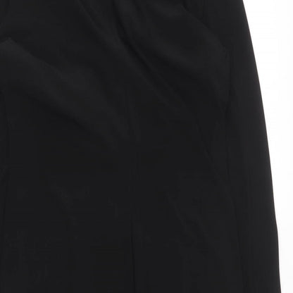 One Clark Womens Black Polyester Mini Size 12 V-Neck