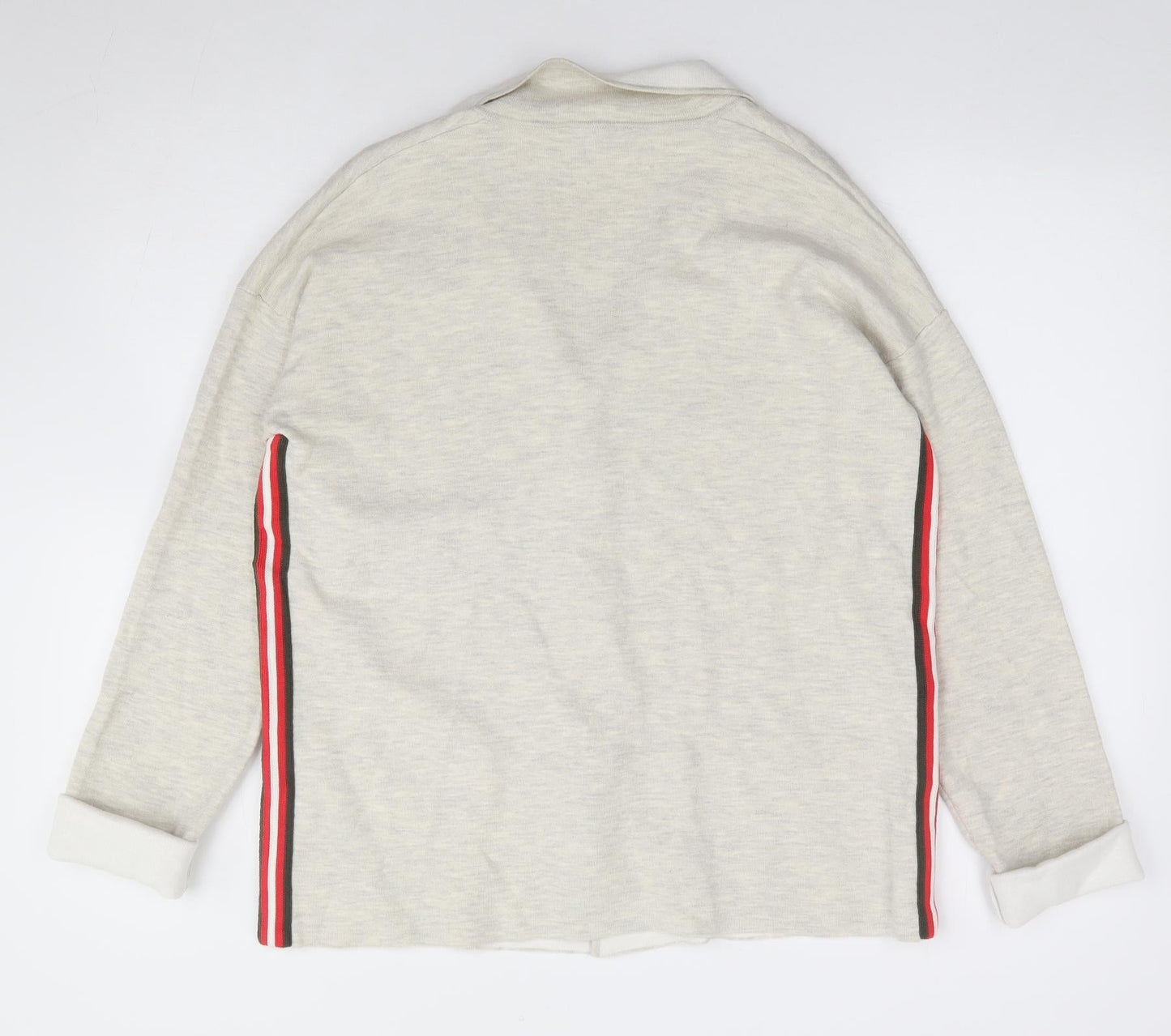FRANK WALDER Womens Beige Jacket Size 14 Snap