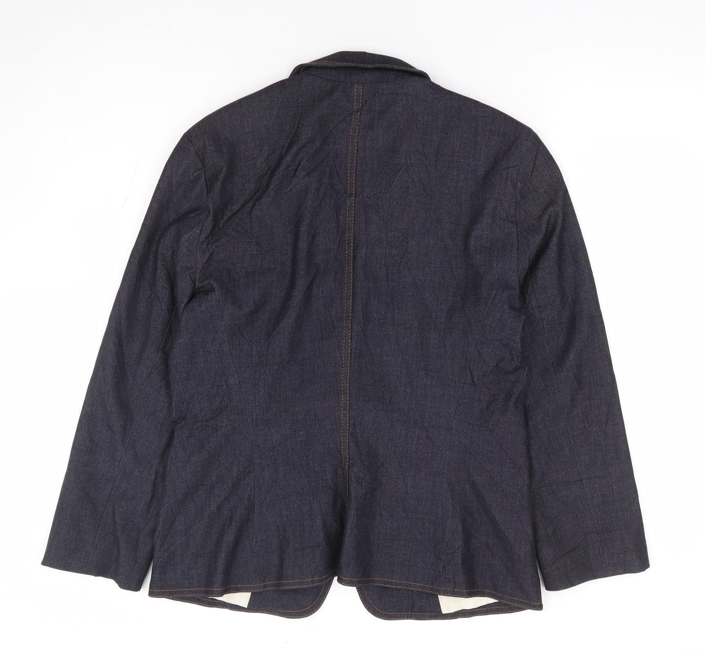 Marks and Spencer Womens Blue Polyester Jacket Suit Jacket Size 12