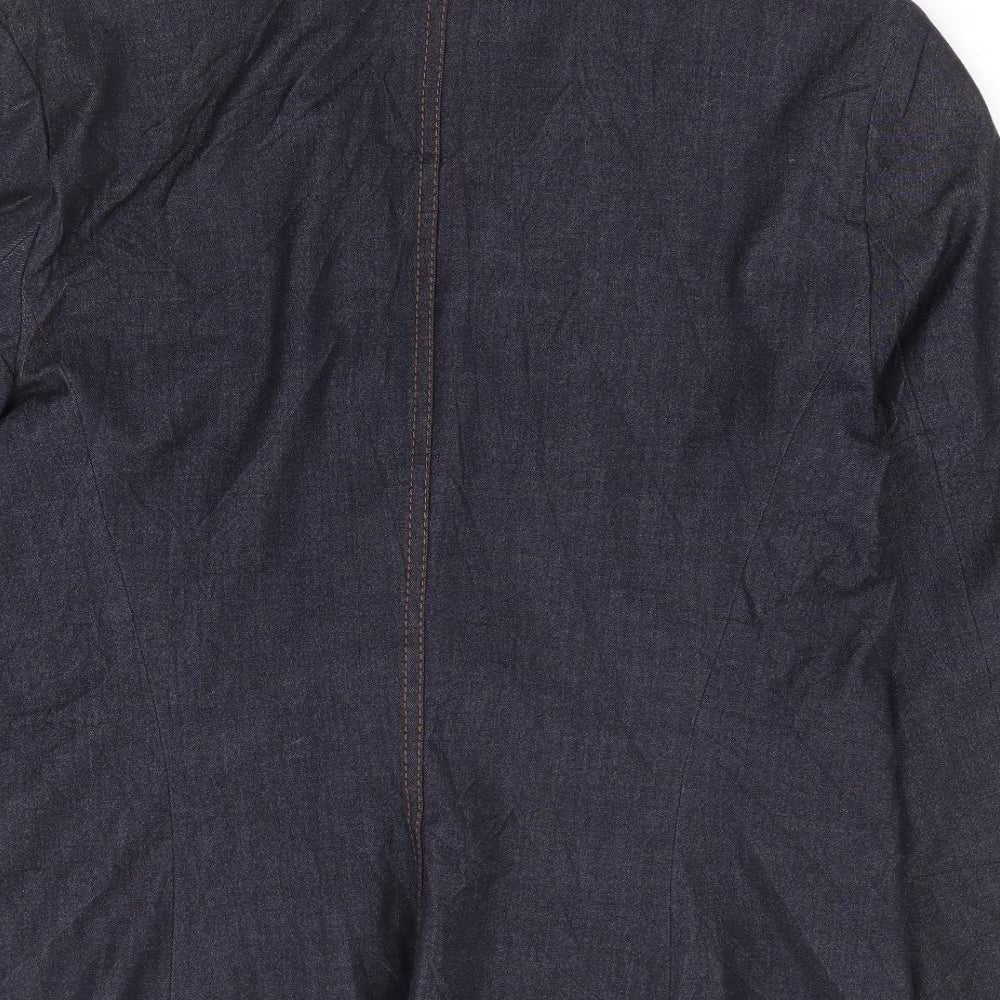 Marks and Spencer Womens Blue Polyester Jacket Suit Jacket Size 12