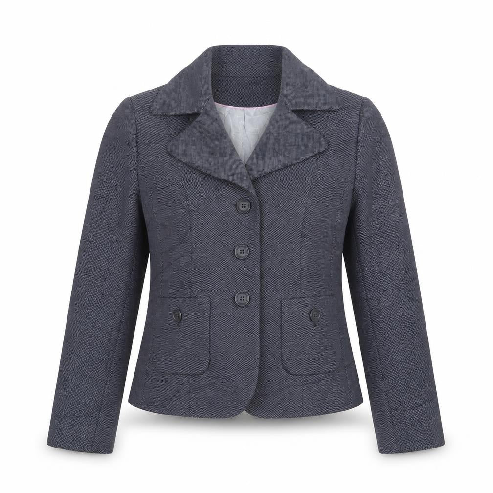 NEXT Womens Blue Flecked Polyester Jacket Suit Jacket Size 12