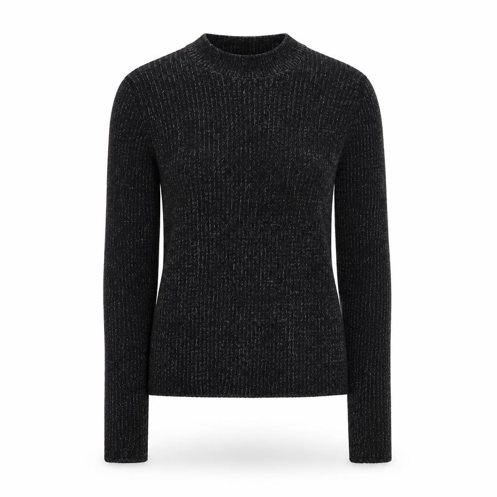 FOREVER 21 Womens Black Round Neck Polyester Pullover Jumper Size M