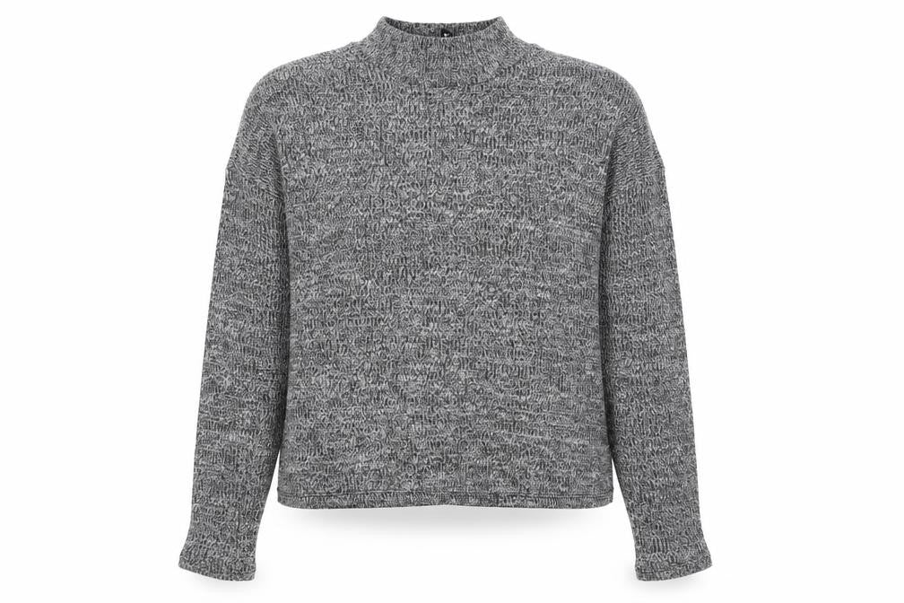 Divided by H&M Womens Grey Mock Neck Polyester Pullover Jumper Size XS