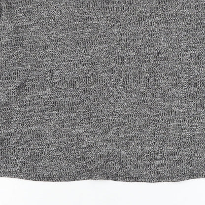 Divided by H&M Womens Grey Mock Neck Polyester Pullover Jumper Size XS