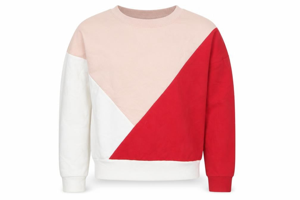 New Look Girls Multicoloured Colourblock Polyester Pullover Sweatshirt Size 12-13 Years