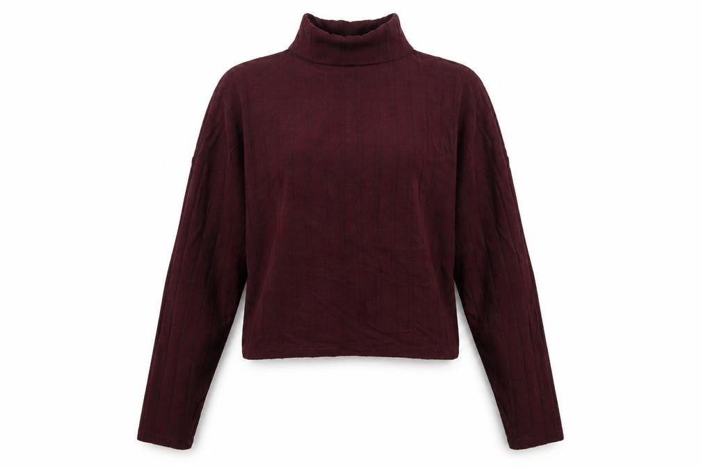 New Look Womens Purple Roll Neck Viscose Pullover Jumper Size L