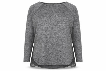 Next Womens Grey Round Neck Viscose Pullover Jumper Size 16