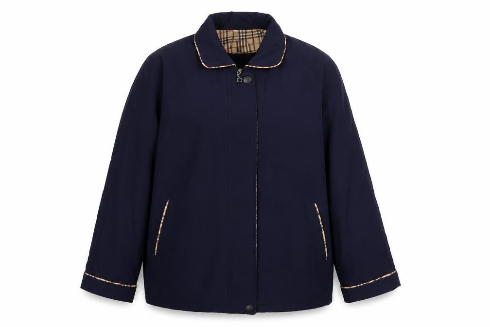 Boway Brand Womens Blue Overcoat Coat Size L