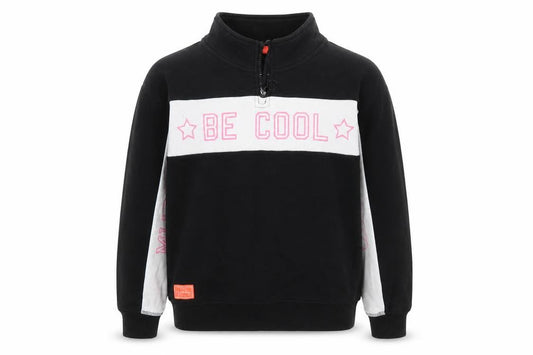George Girls Black Cotton Pullover Sweatshirt Size 10-11 Years