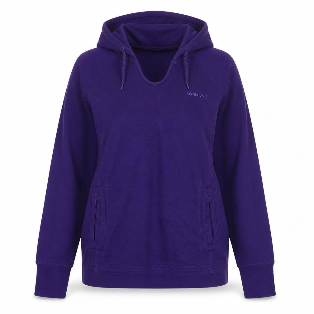 LAGear Womens Purple Polyester Pullover Hoodie Size 10