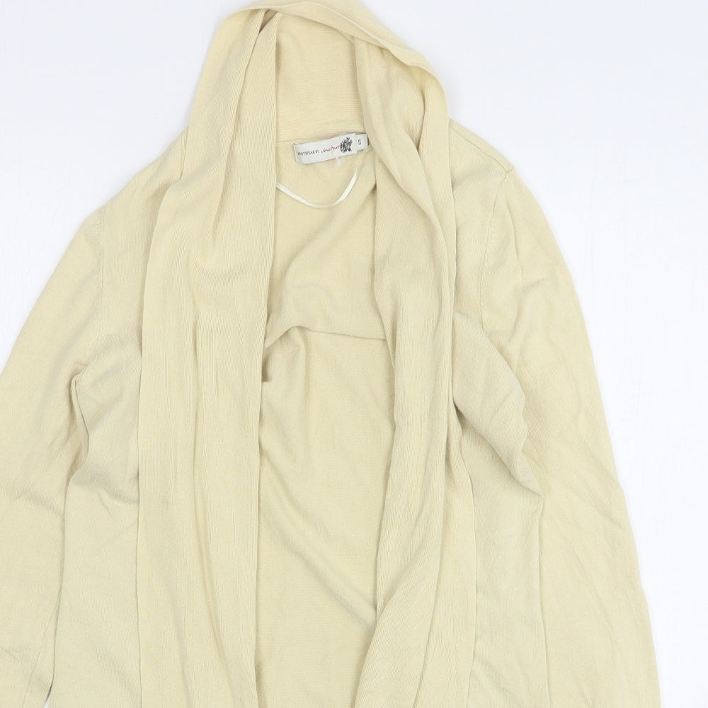 Jackpot Womens Beige V-Neck Viscose Cardigan Jumper Size S