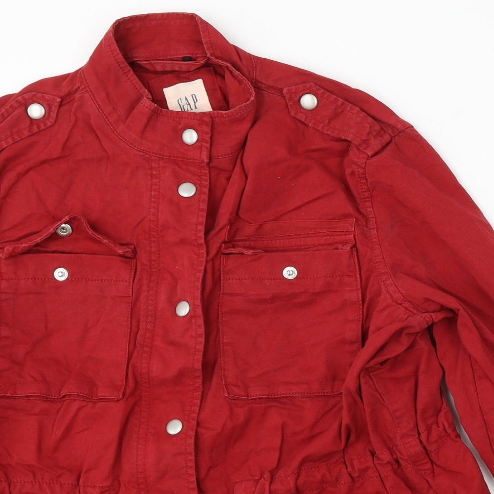 Gap Womens Red Jacket Size XS Snap