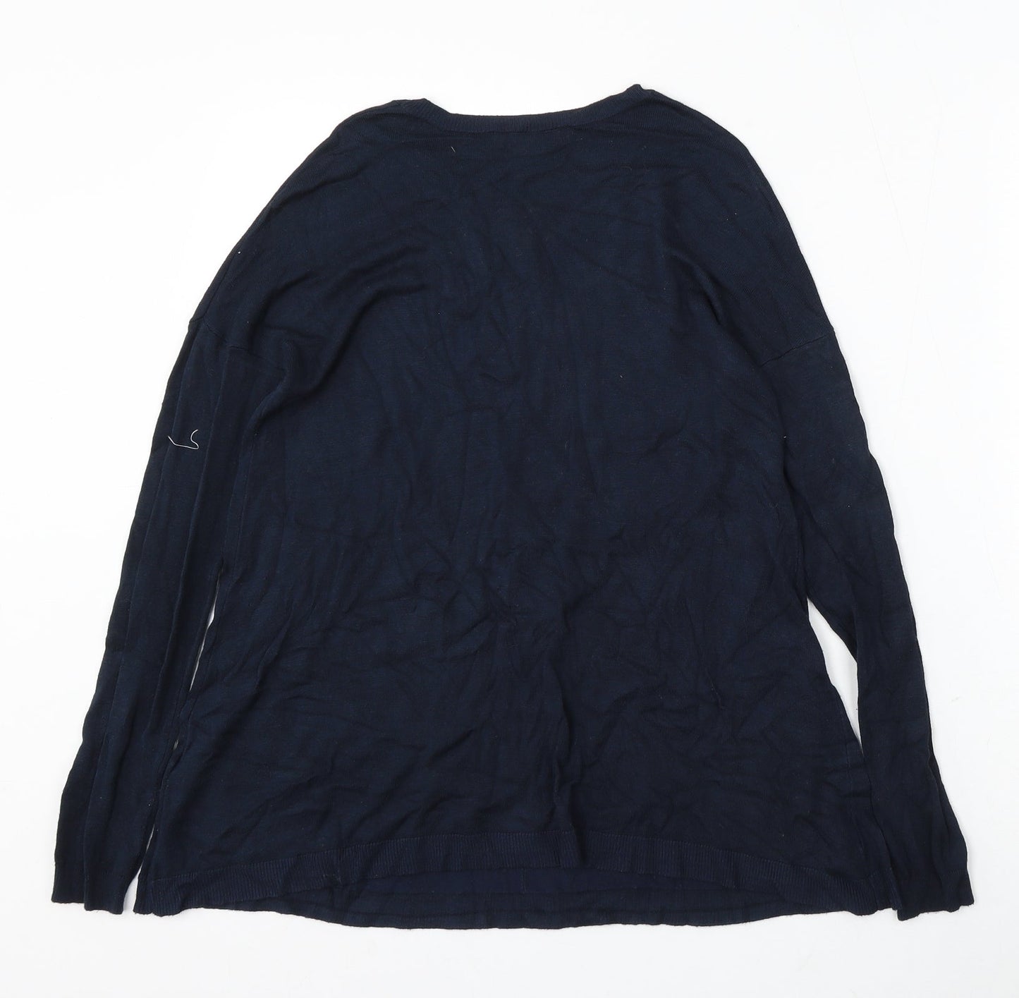 Atmosphere Womens Blue Round Neck Viscose Pullover Jumper Size 10