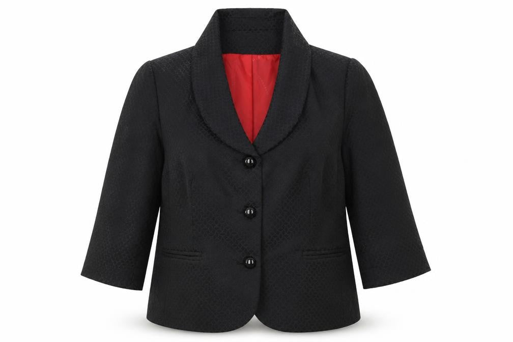 Wardrobe Womens Grey Geometric Cotton Jacket Blazer Size 18