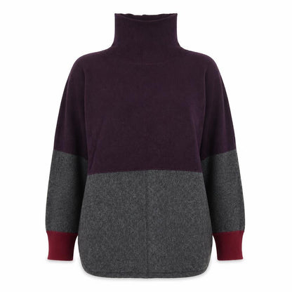nima murati Womens Multicoloured Roll Neck Viscose Pullover Jumper Size L