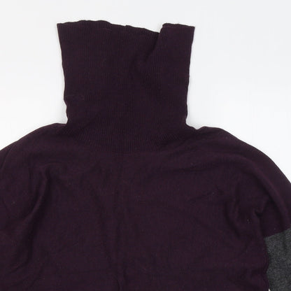 nima murati Womens Multicoloured Roll Neck Viscose Pullover Jumper Size L