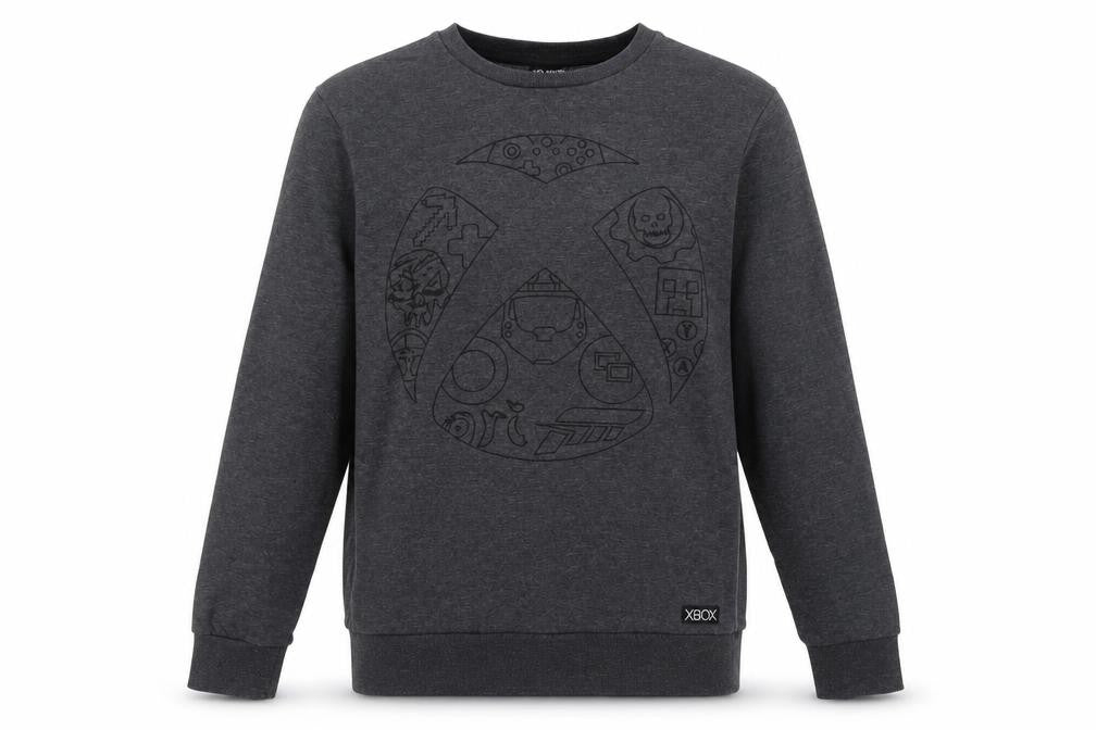 F&F Mens Grey Cotton Pullover Sweatshirt Size M