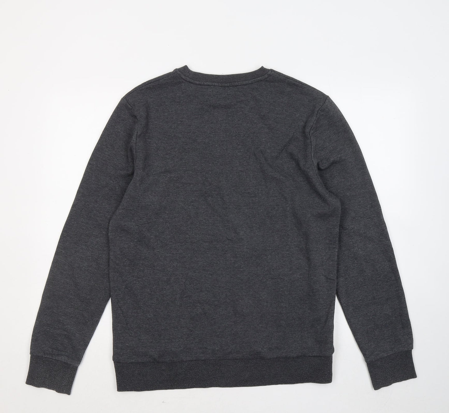 F&F Mens Grey Cotton Pullover Sweatshirt Size M