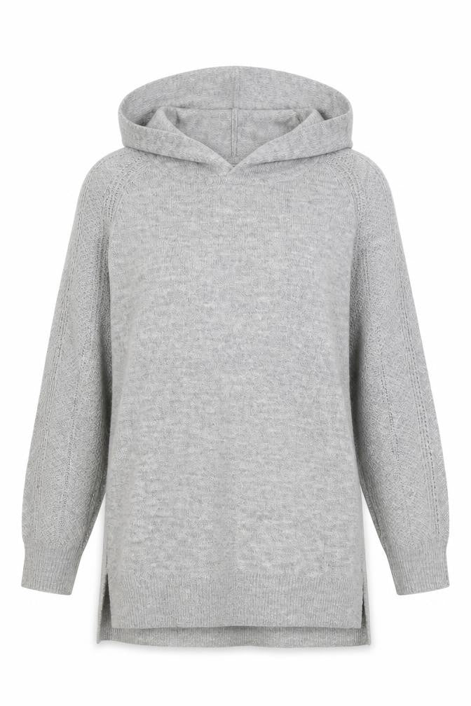Reitmans Womens Grey Acrylic Pullover Hoodie Size M