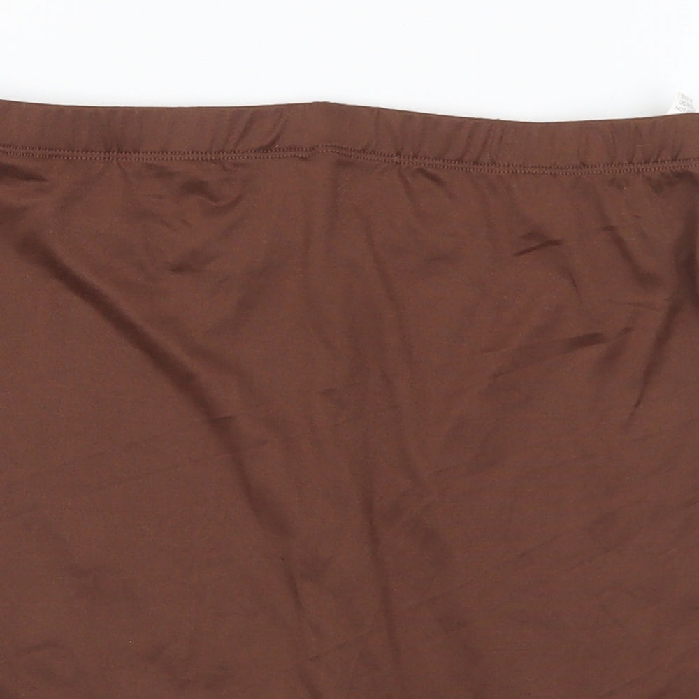 SheIn Womens Brown Polyester Athletic Shorts Size M L5 in Regular