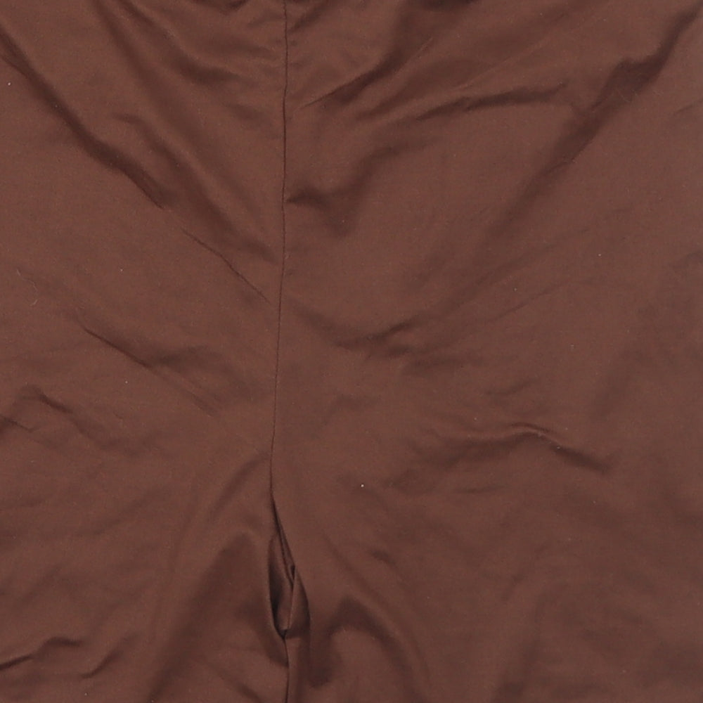 SheIn Womens Brown Polyester Athletic Shorts Size M L5 in Regular